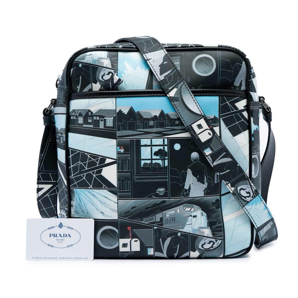 Pre-Loved Prada James Jean Vitello Comic Print Messenger Bag - Picture 6 of 6